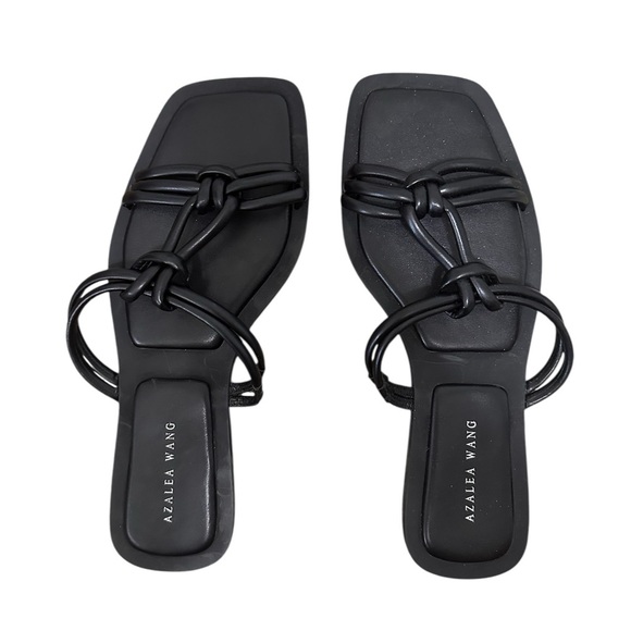 Azalea Wang Black Women's Sandals 9 - Picture 1 of 5
